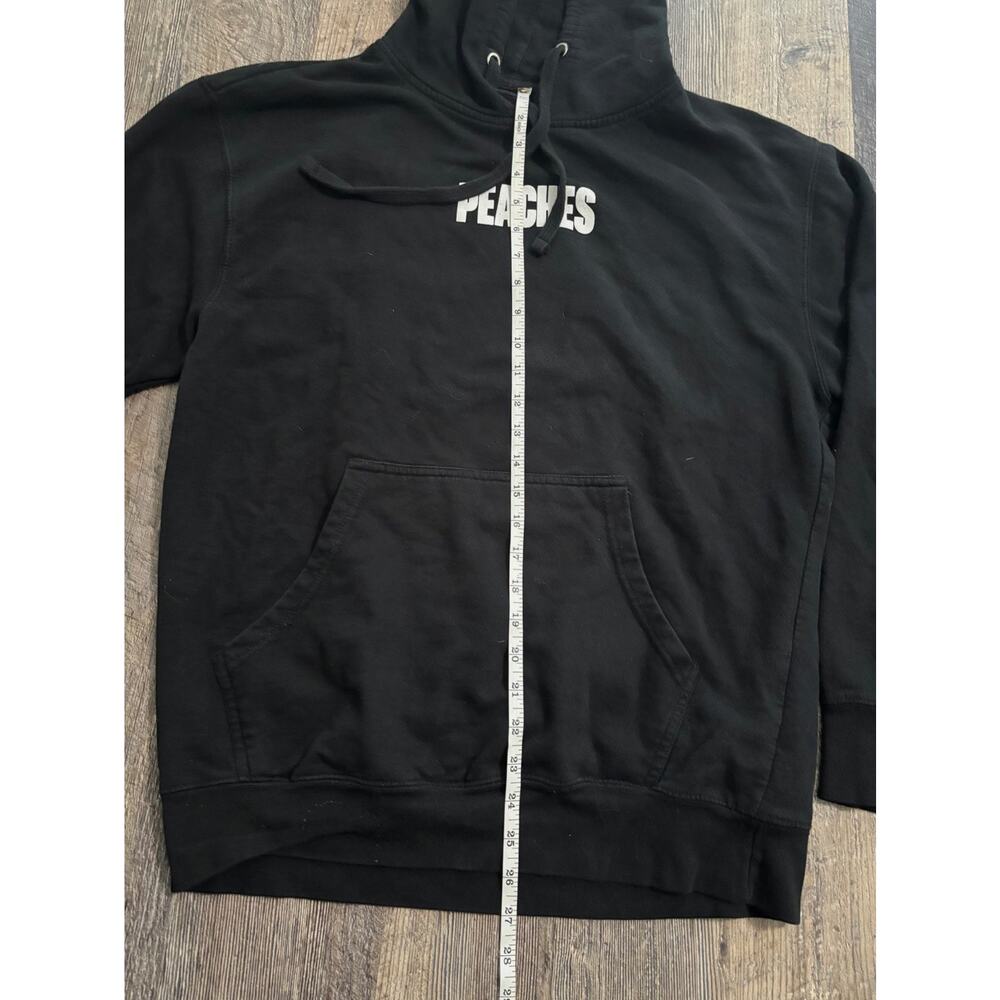 Justin Bieber Justice World Tour Peaches Hoodie Black Graphic Sweatshirt Large‎ - Picture 4 of 5